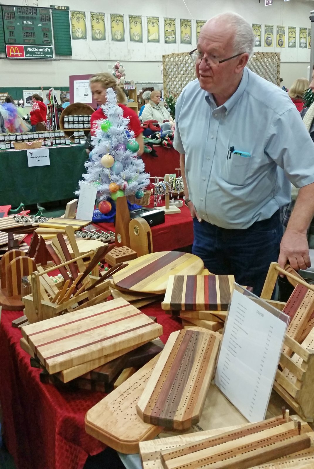 George At The DECA Holiday Craft Fair 2014